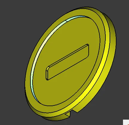 Carcasa para tarjeta con forma de moneda