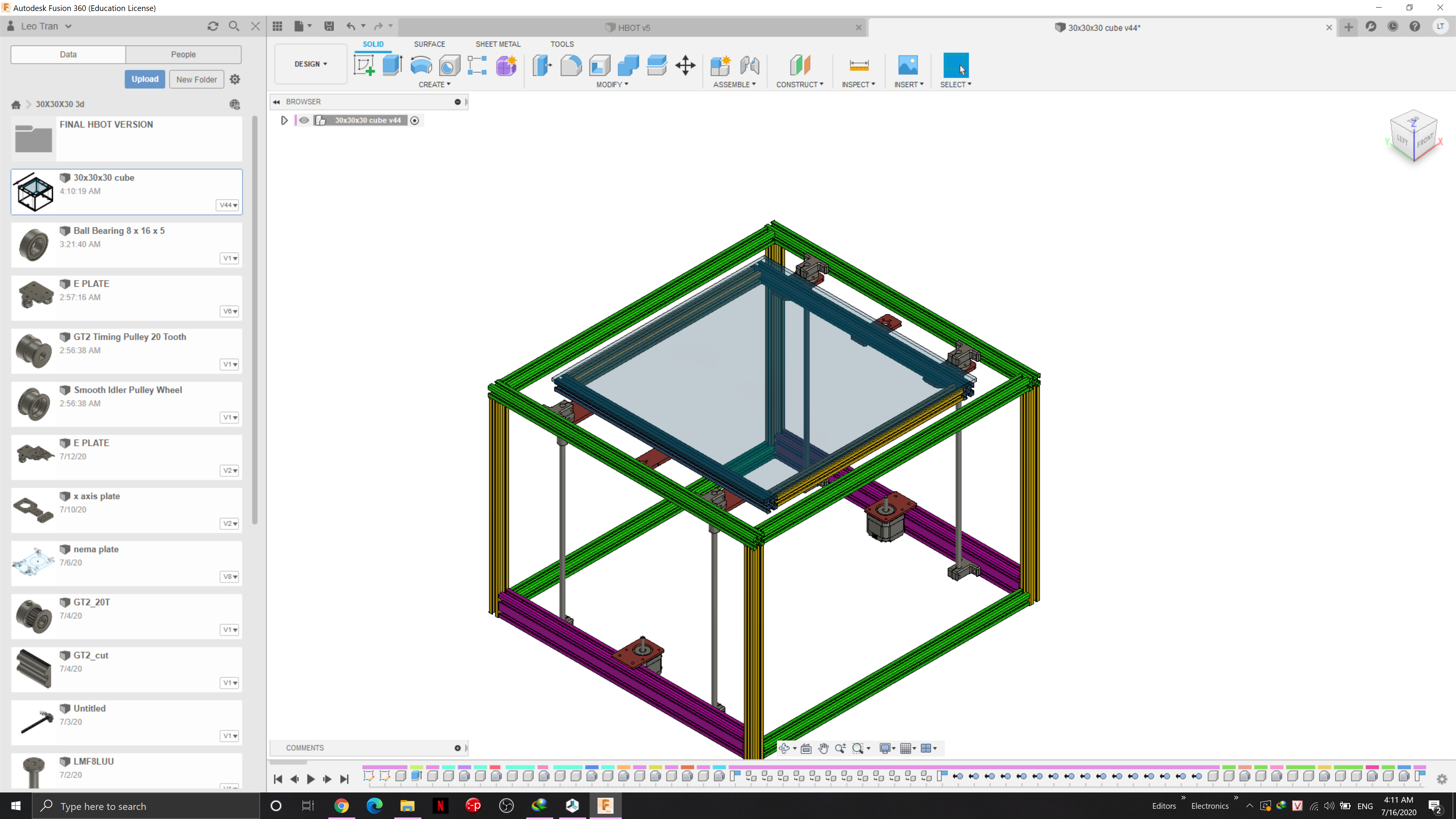 HBOT 3d printer [incomplete]