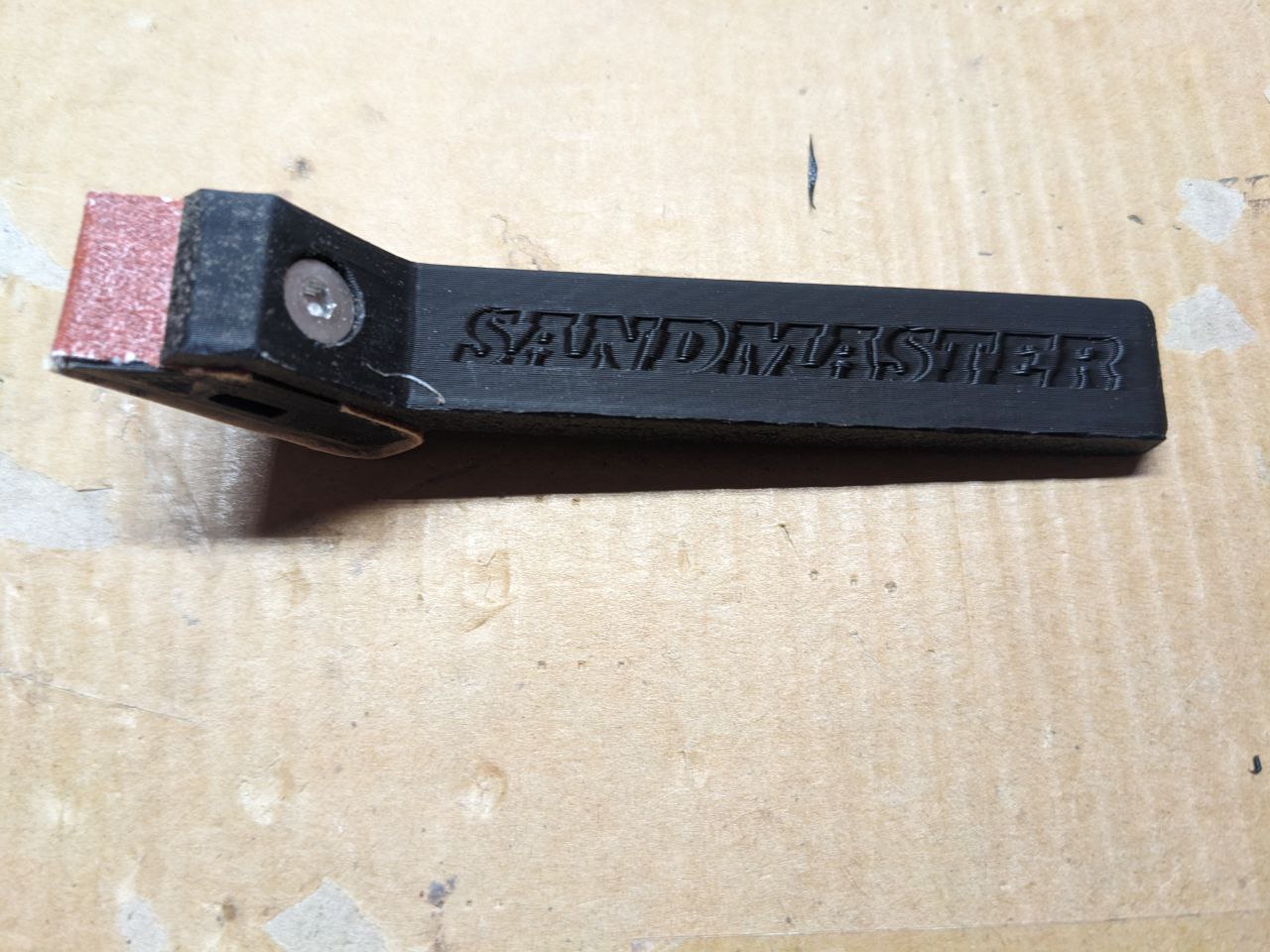 small sandpaper holder