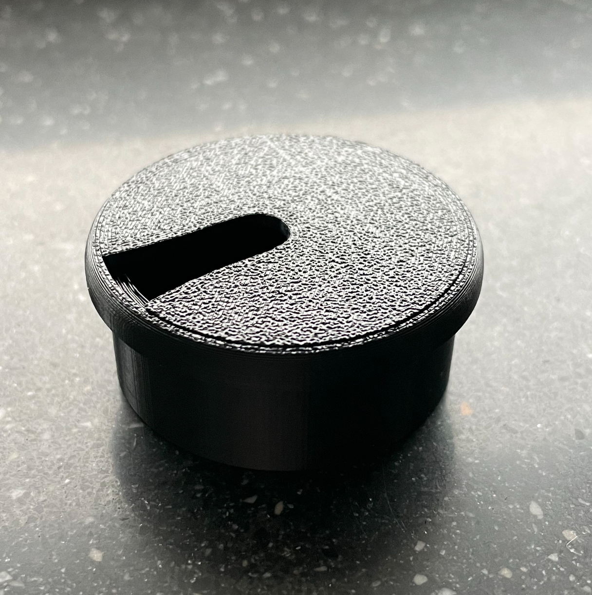 Cable feed trough desk 40