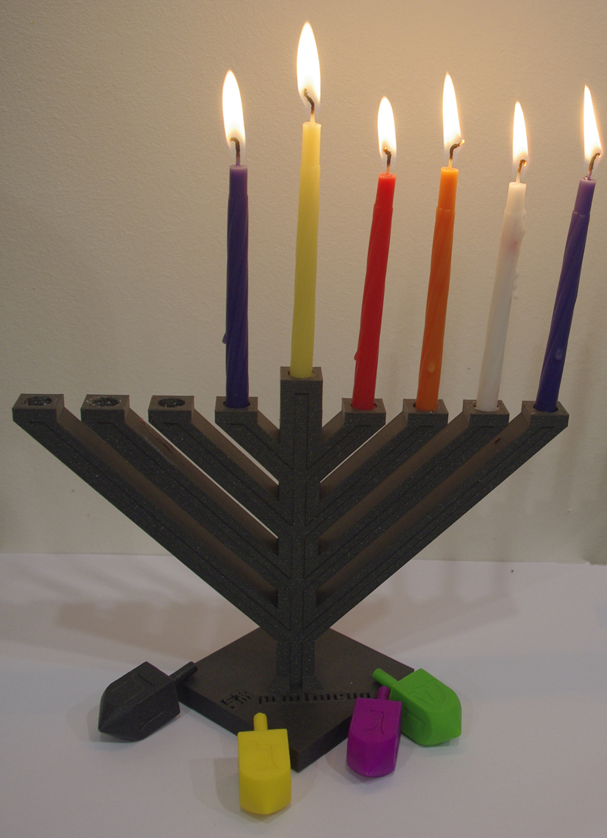 Hanoucca candle and spinning top