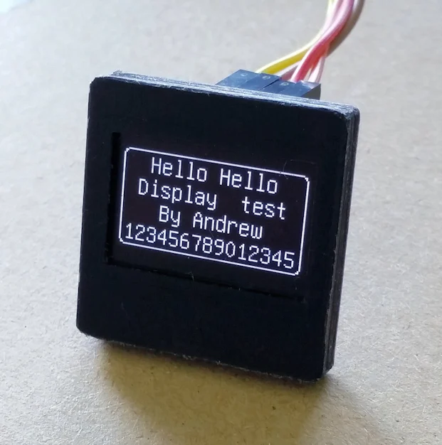 Bezel for I2C OLED display