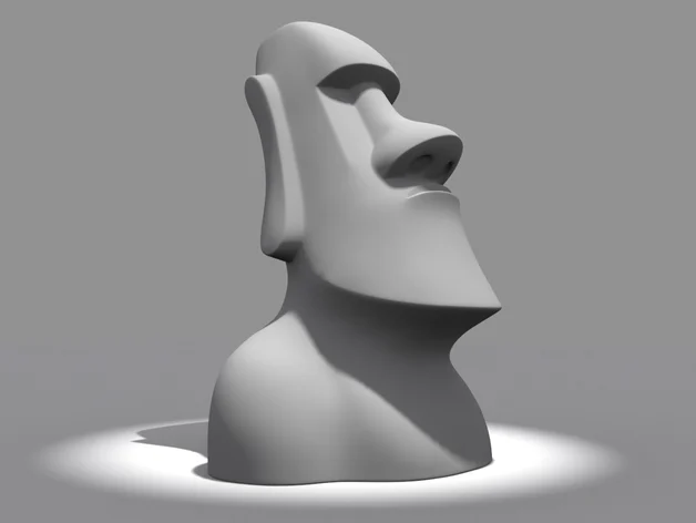 Moai Head With flat Base - Dum Dum Bring Me Gum Gum