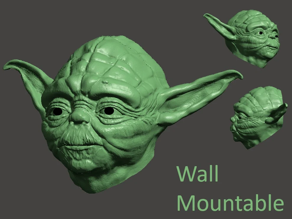 Yoda Head For Wall (Large)