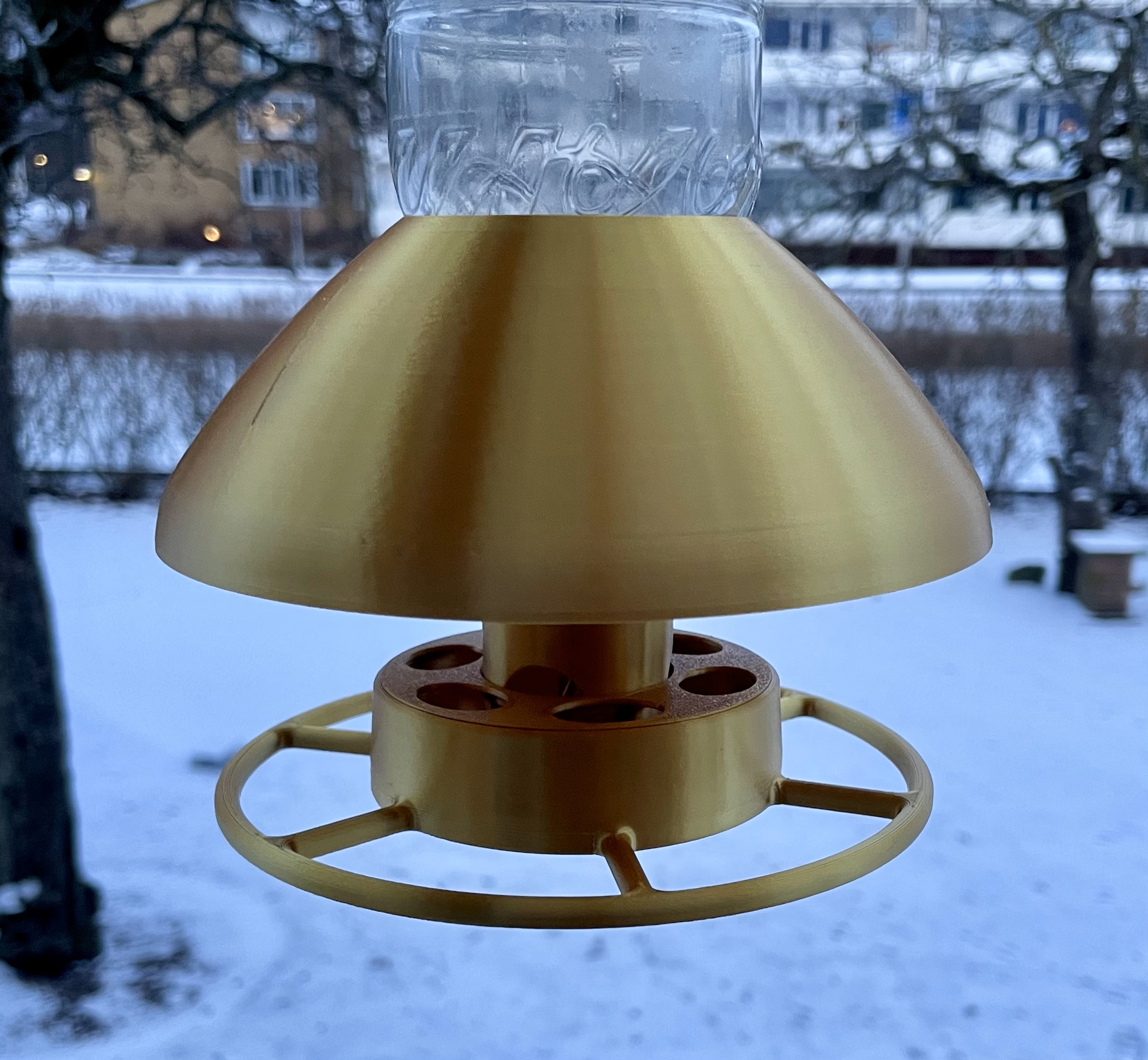 Bird Feeder for PET Coke bottle