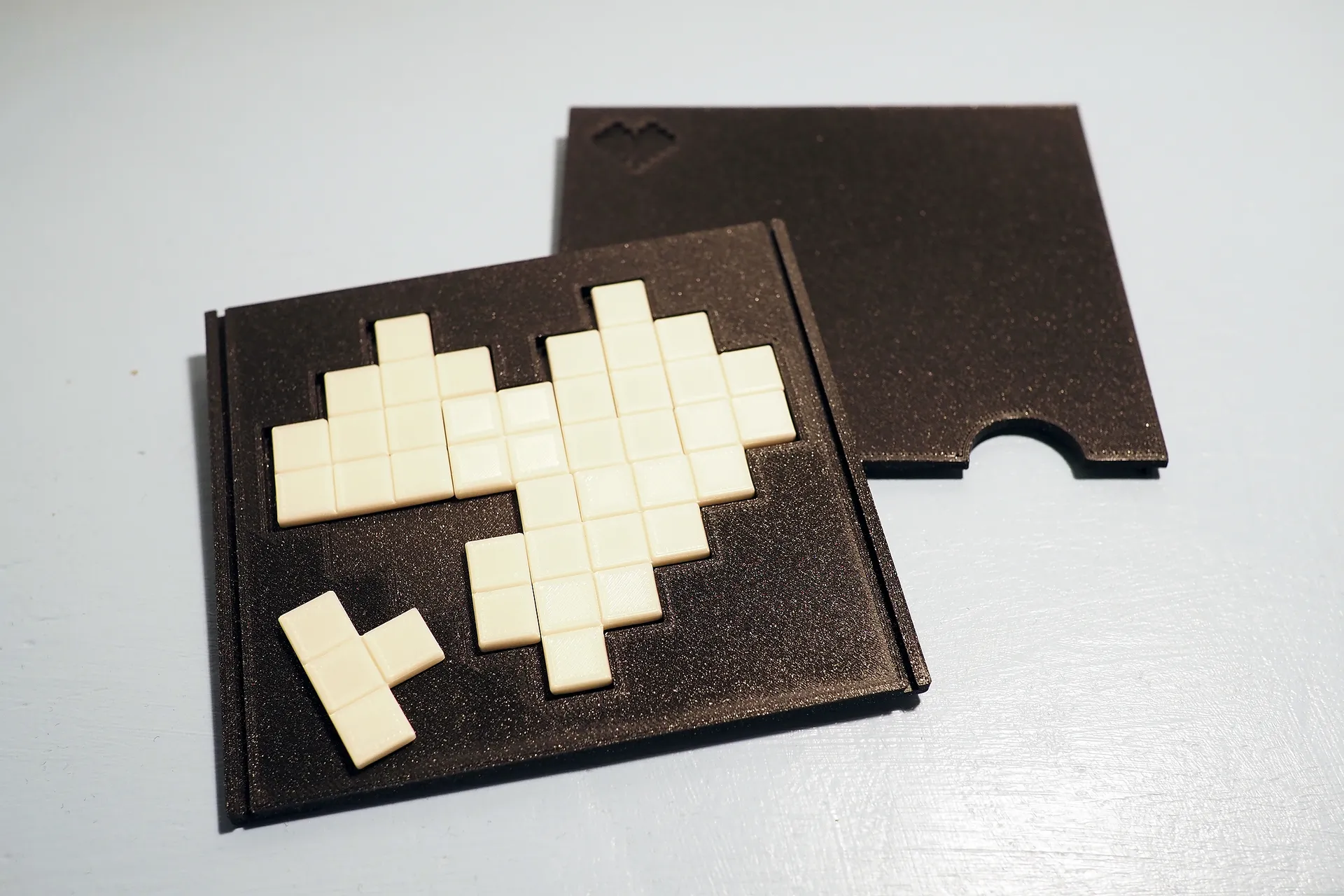 Tetris heart puzzle