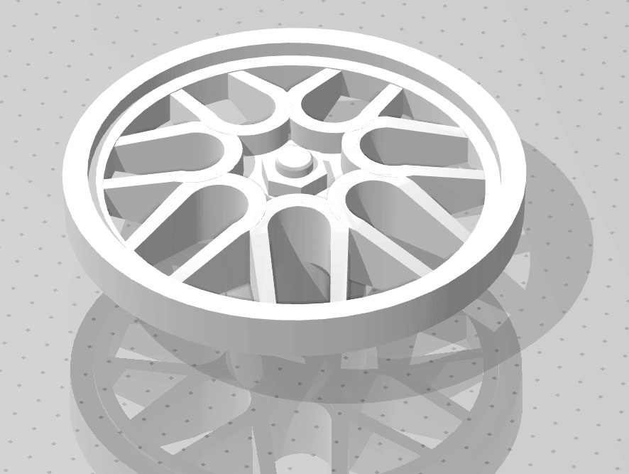 Porsche Rim Slotcar 15,3 mm