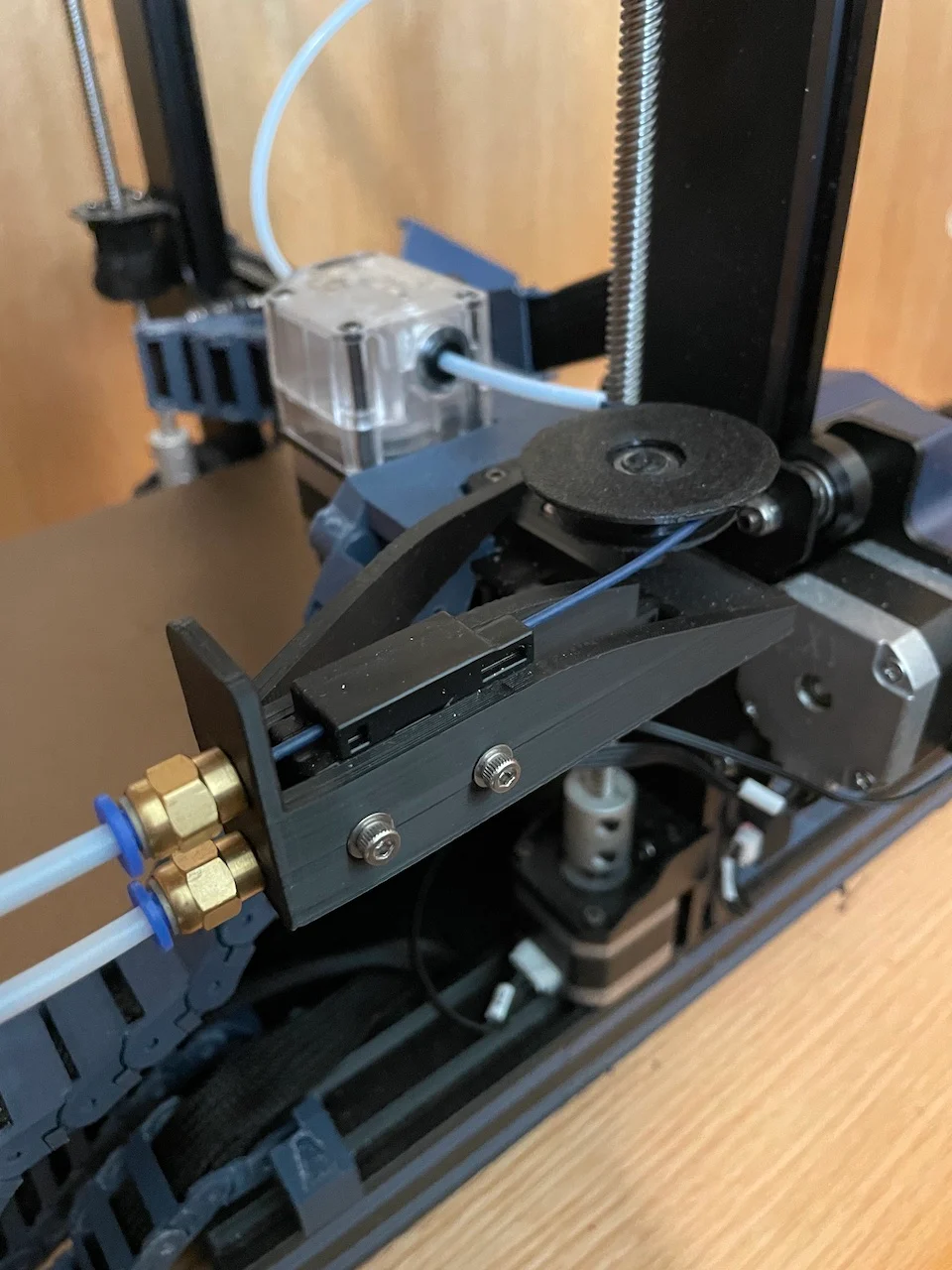 Anycubic Vyper 90 degree horizontal filament sensor mount