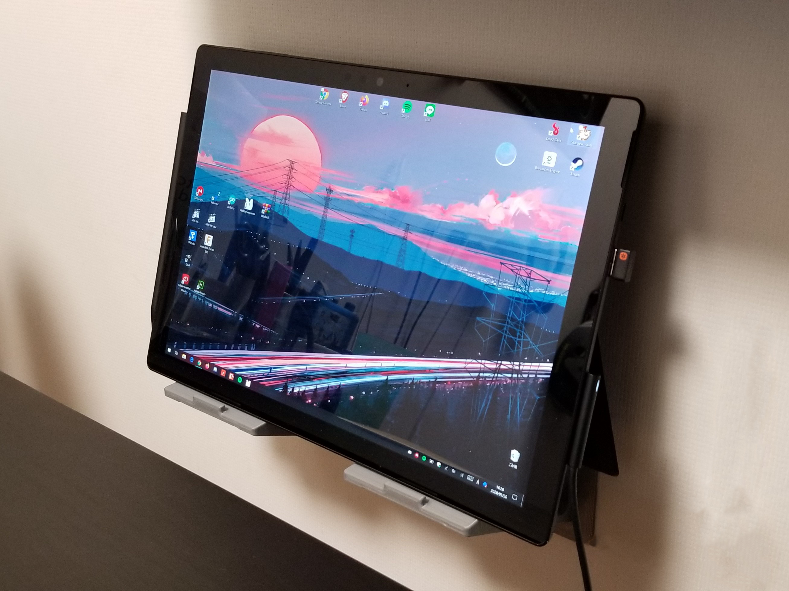 Surface wall stand