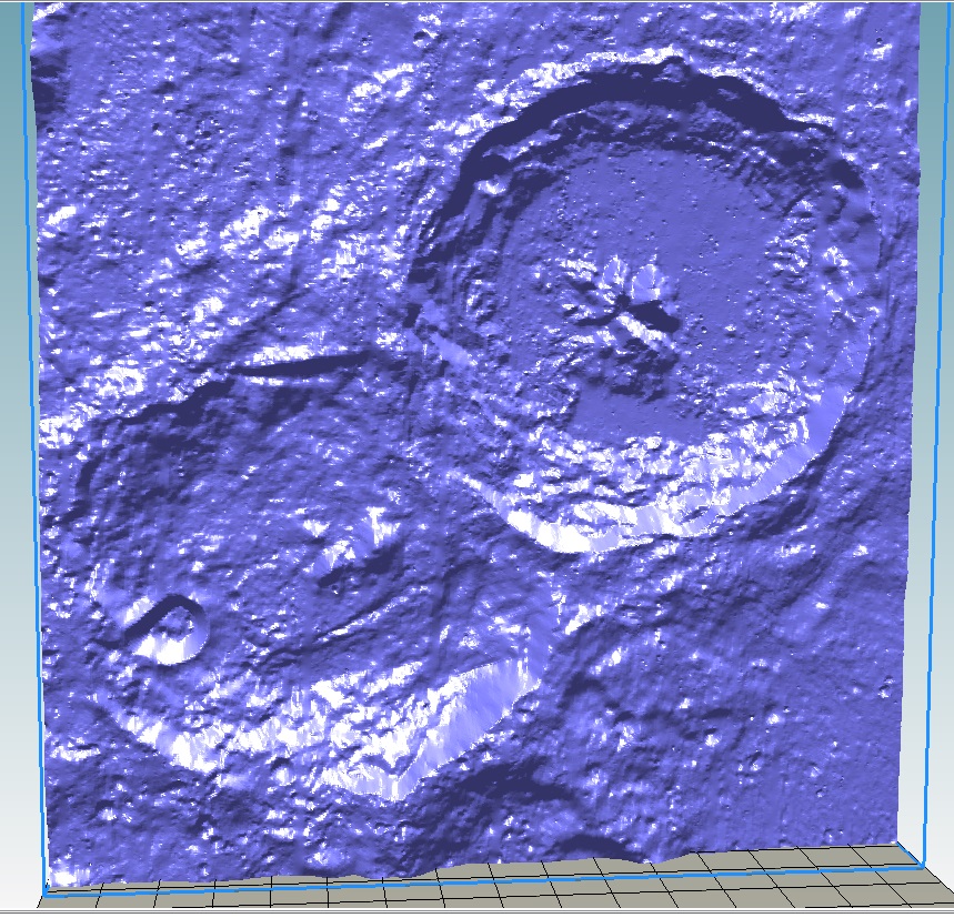 theophilus, cyrillus craters of the moon