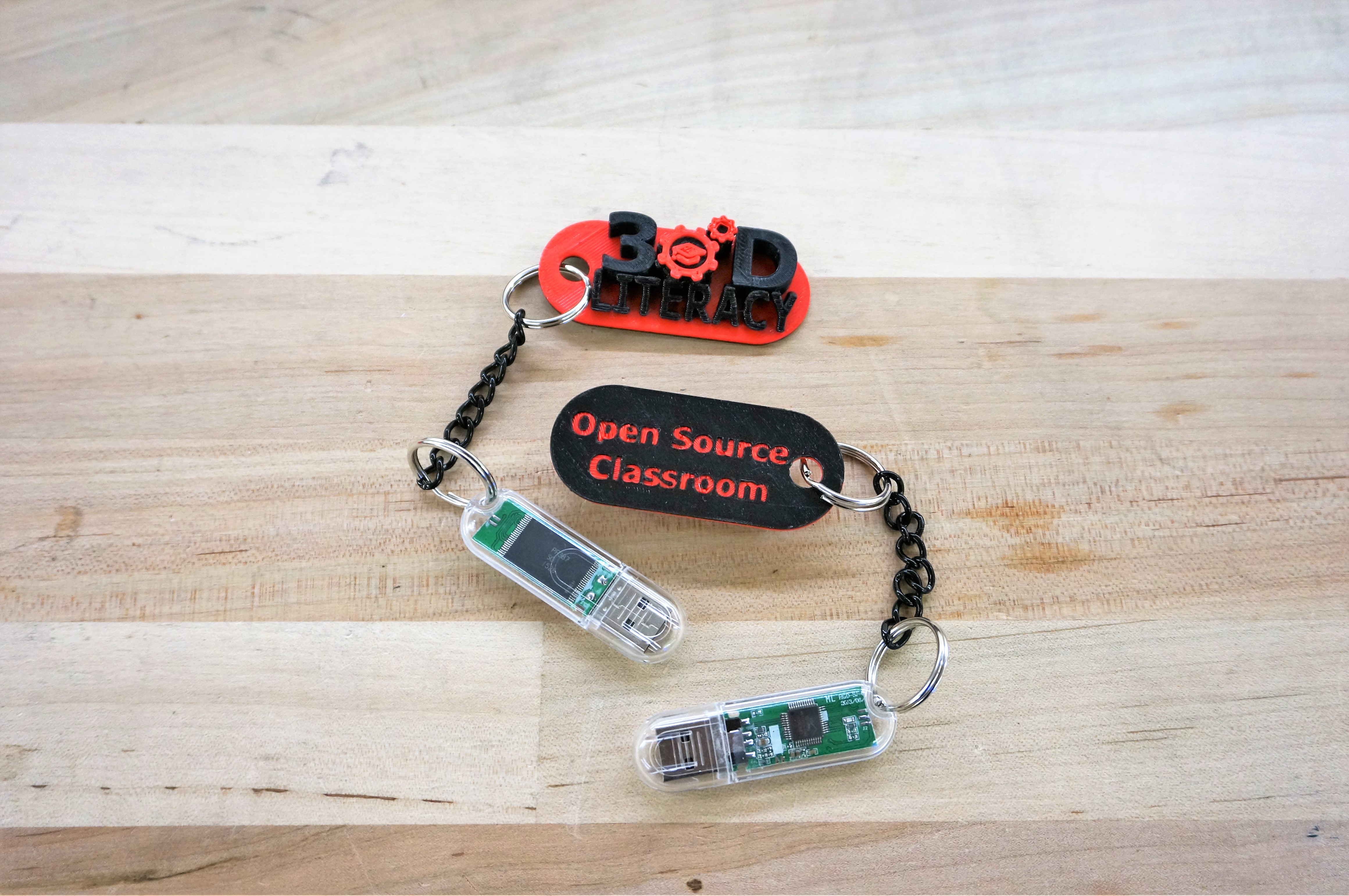 3D Literacy Key Chain