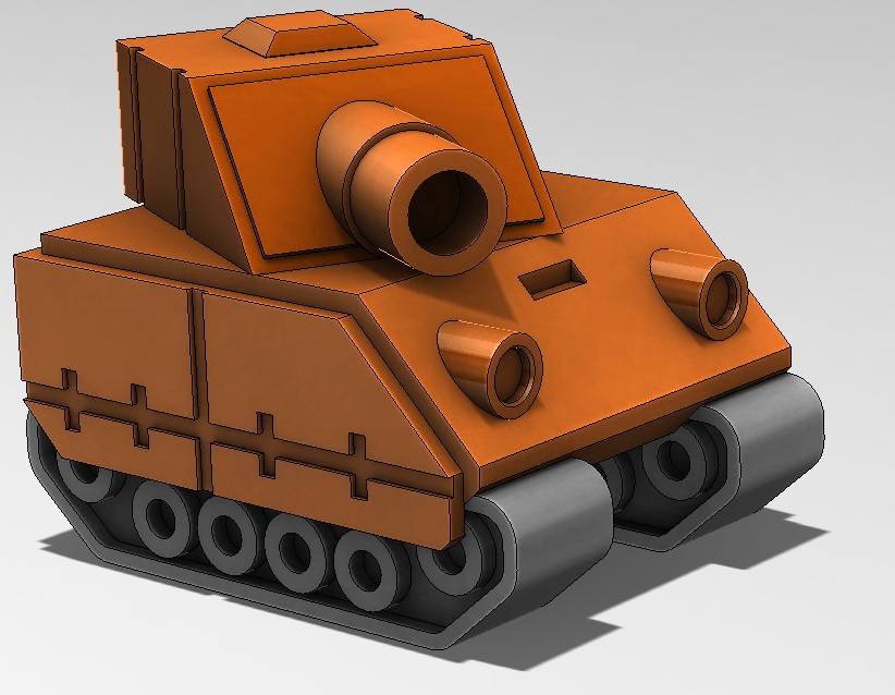 Tank Model from Advance Wars Game