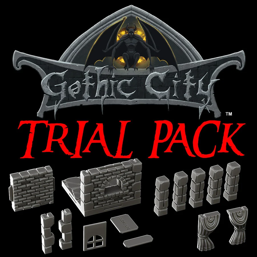 GOTHIC CITY (TILESCAPE 2.0) TRIAL PACK - OUR NEW KICKSTARTER IS NOW LIVE!!!