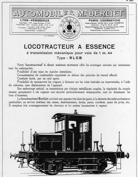 Locomotive Locotracteur BERLIET - Shunter BERLIET HO Scale
