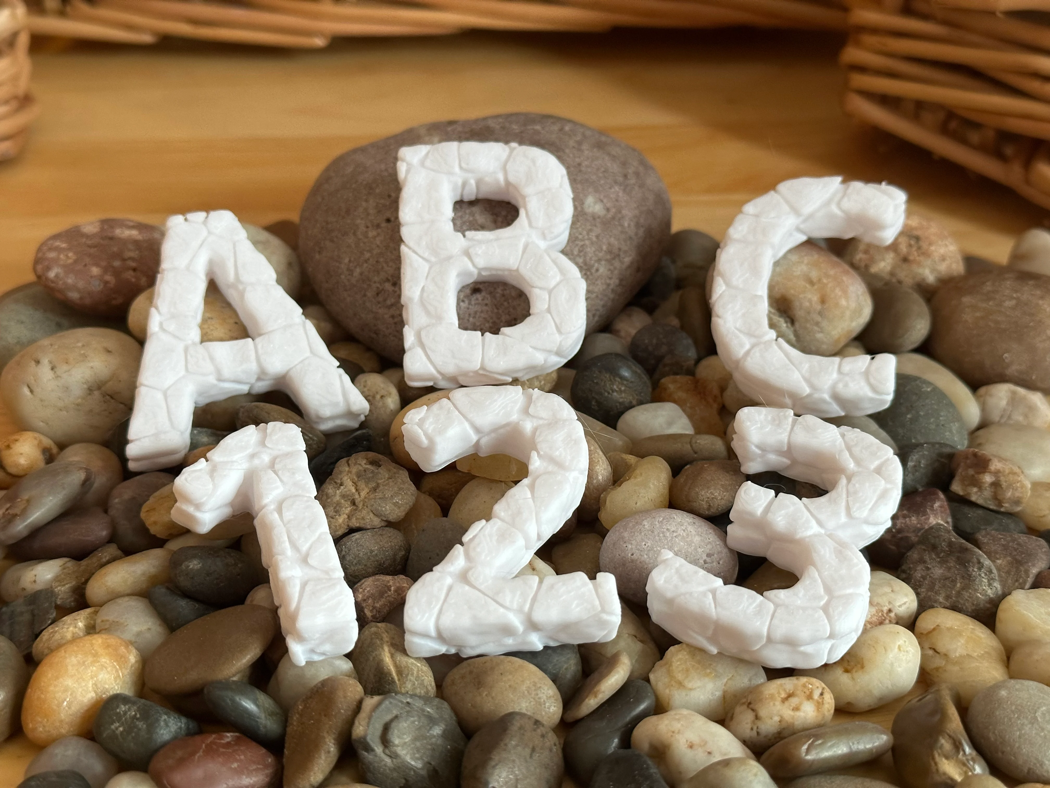 Cracked Letters and Numbers