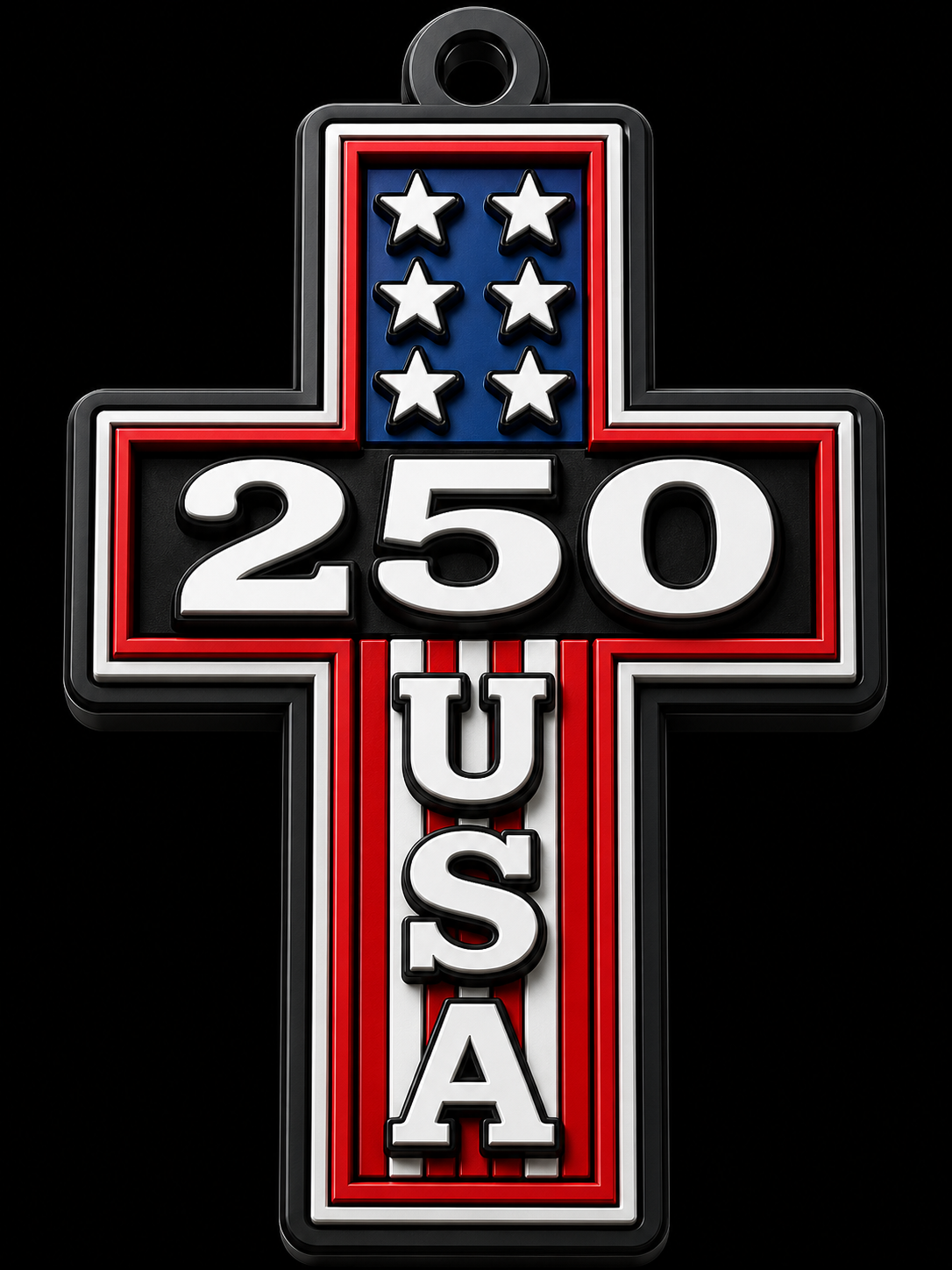 USA 250 CROSS KEYCHAIN