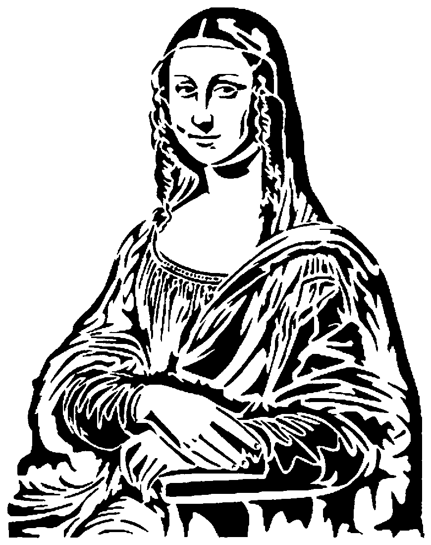 Mona Lisa stencil