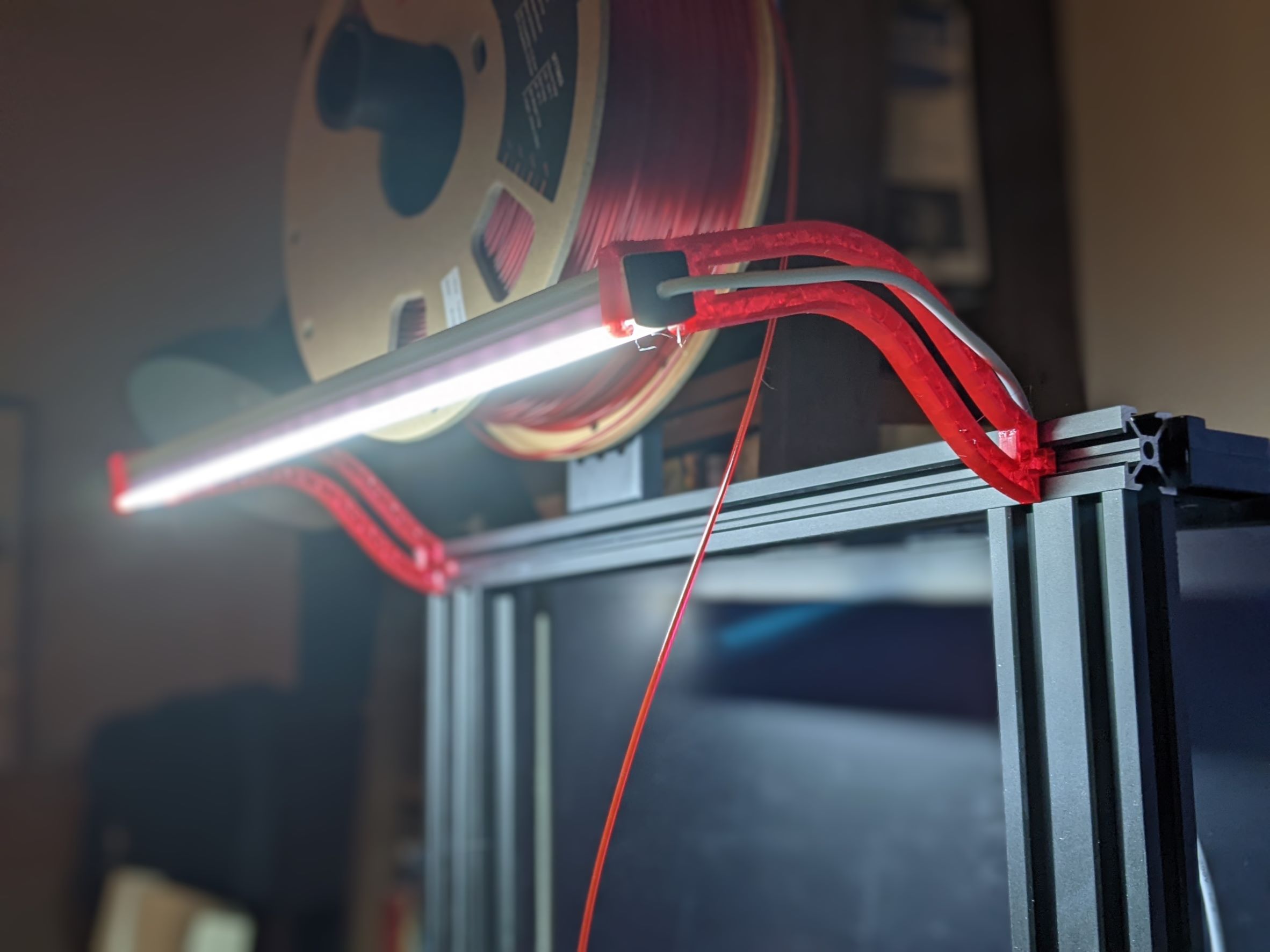 Ender3/Pro/v2 Lightbar Mount