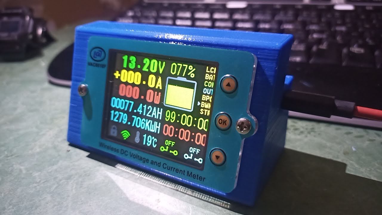 vac8610f Wireless Ammeter Voltmeter Battery Capacity Monitoring Coulomb Counter