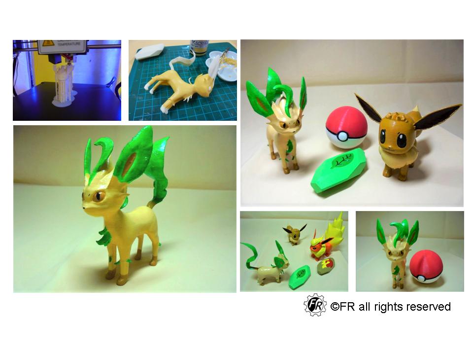 Pokemon Leafeon & Leaf stone / 寶可夢-葉精靈 & 葉之石