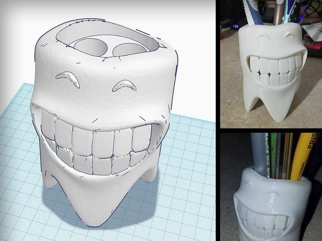 Smiling Toothbrush Holder