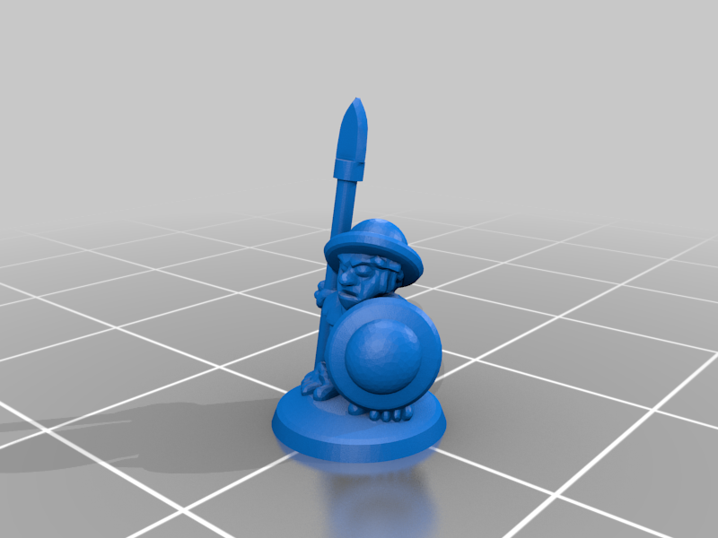 10mm Halfling Spear Militia