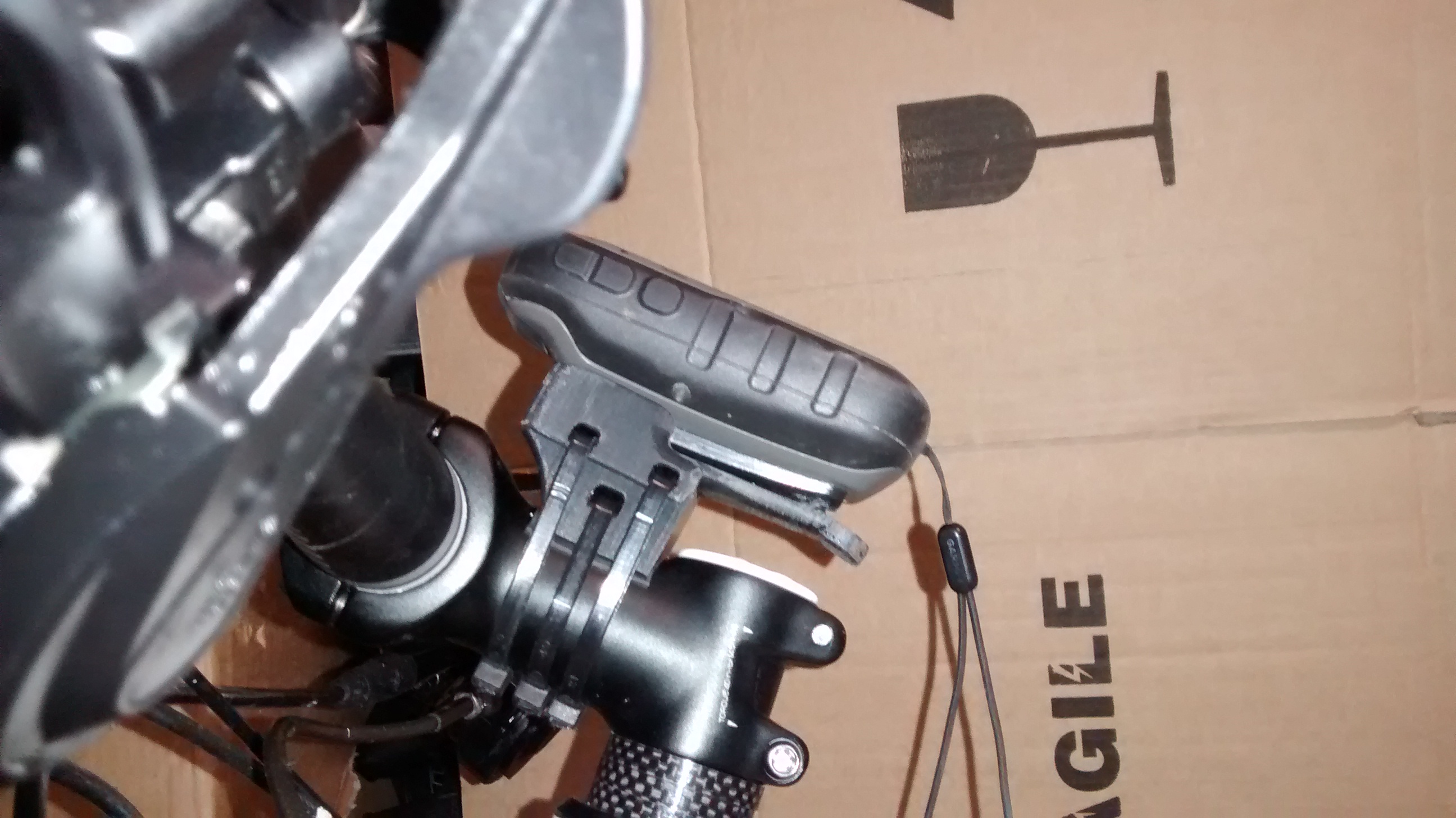 Garmin Etrex support for the stem of your mountain bike