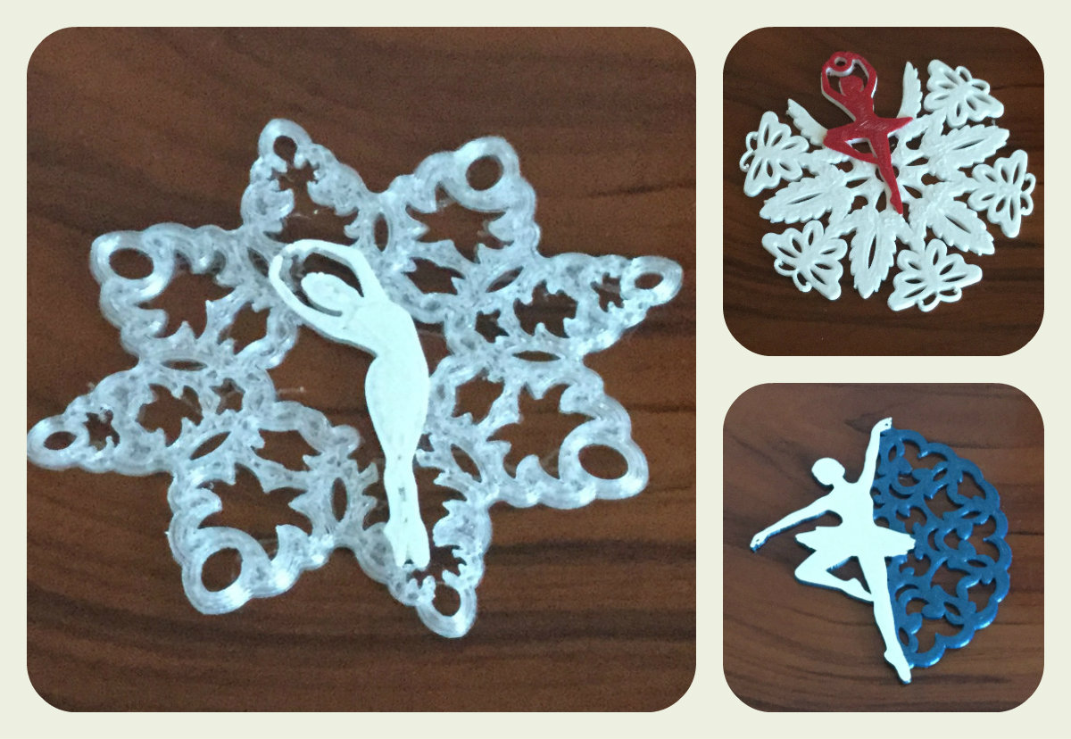 Dancing snowflakes