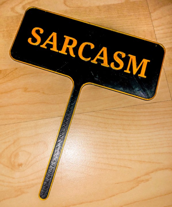 Sarcasm Sign