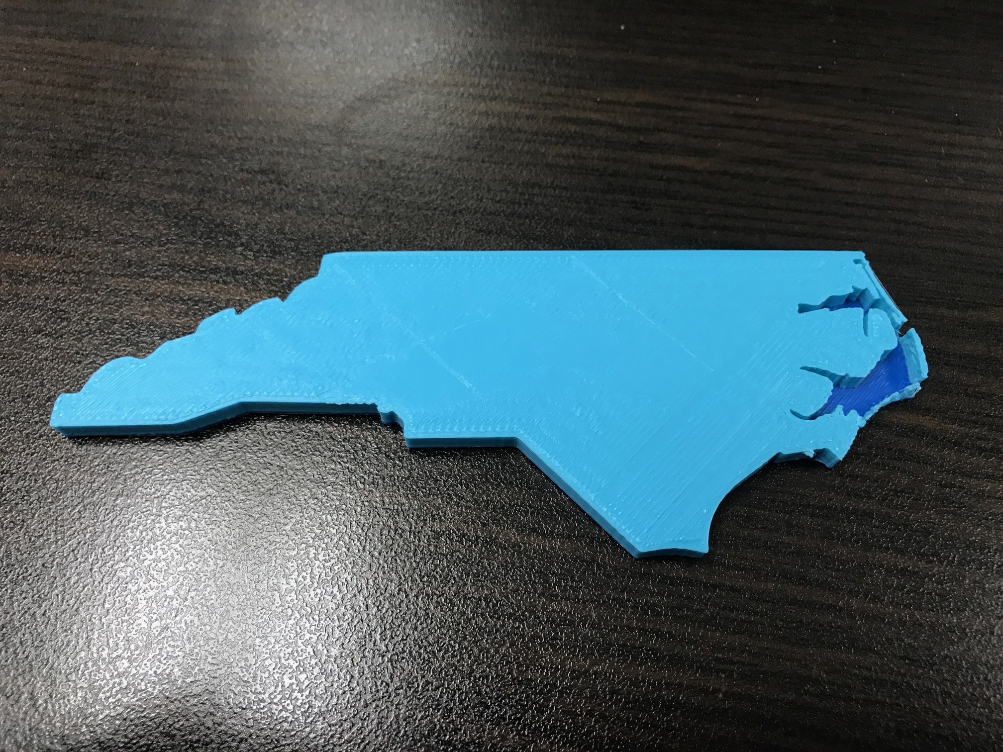 North Carolina Map w/Outer Banks