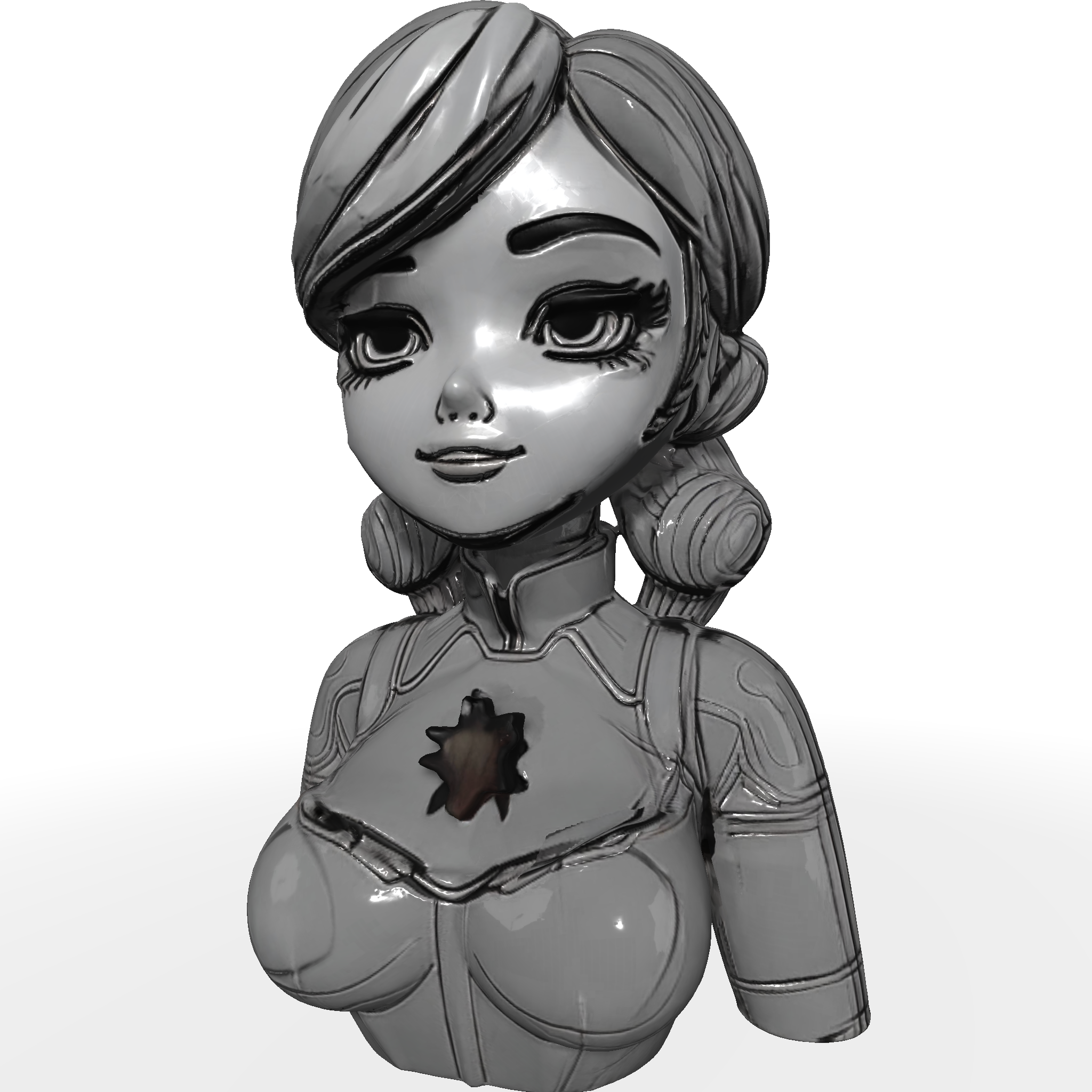 Captain Nova Animated Bust