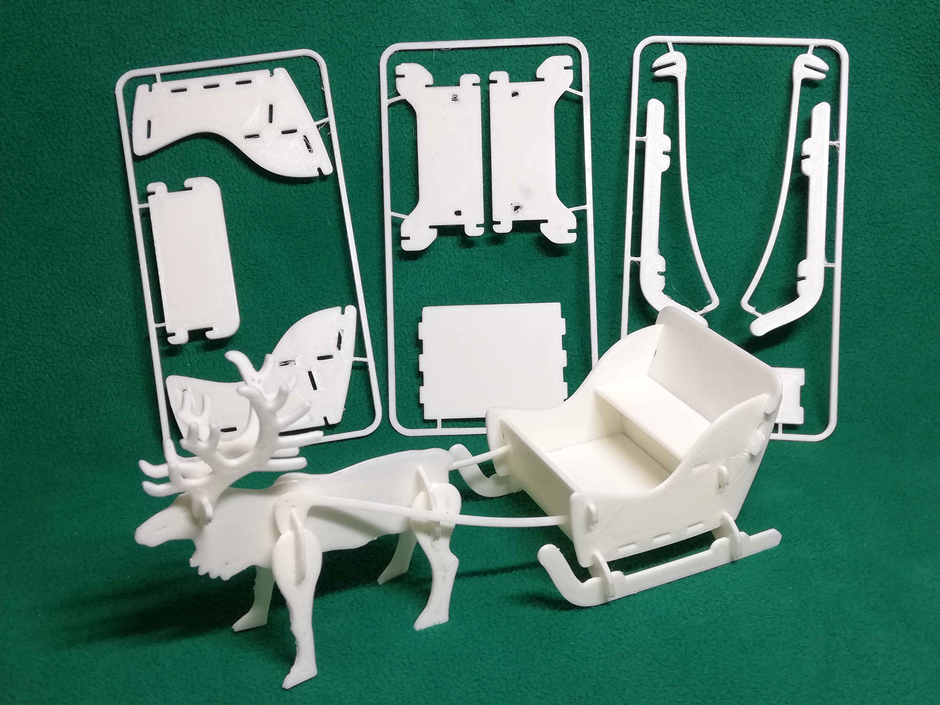 Sleigh christmas card kit 3d print