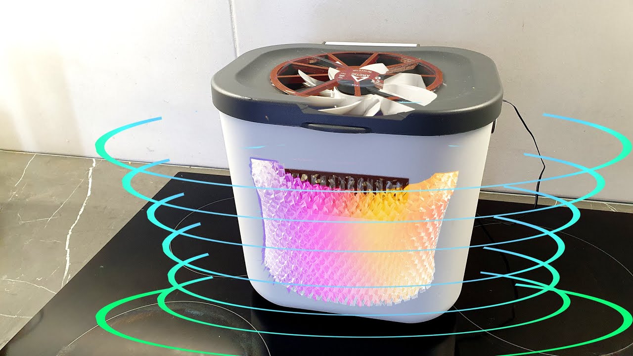 Humidifier + Dust collector 2 in 1. Simple homemade product.