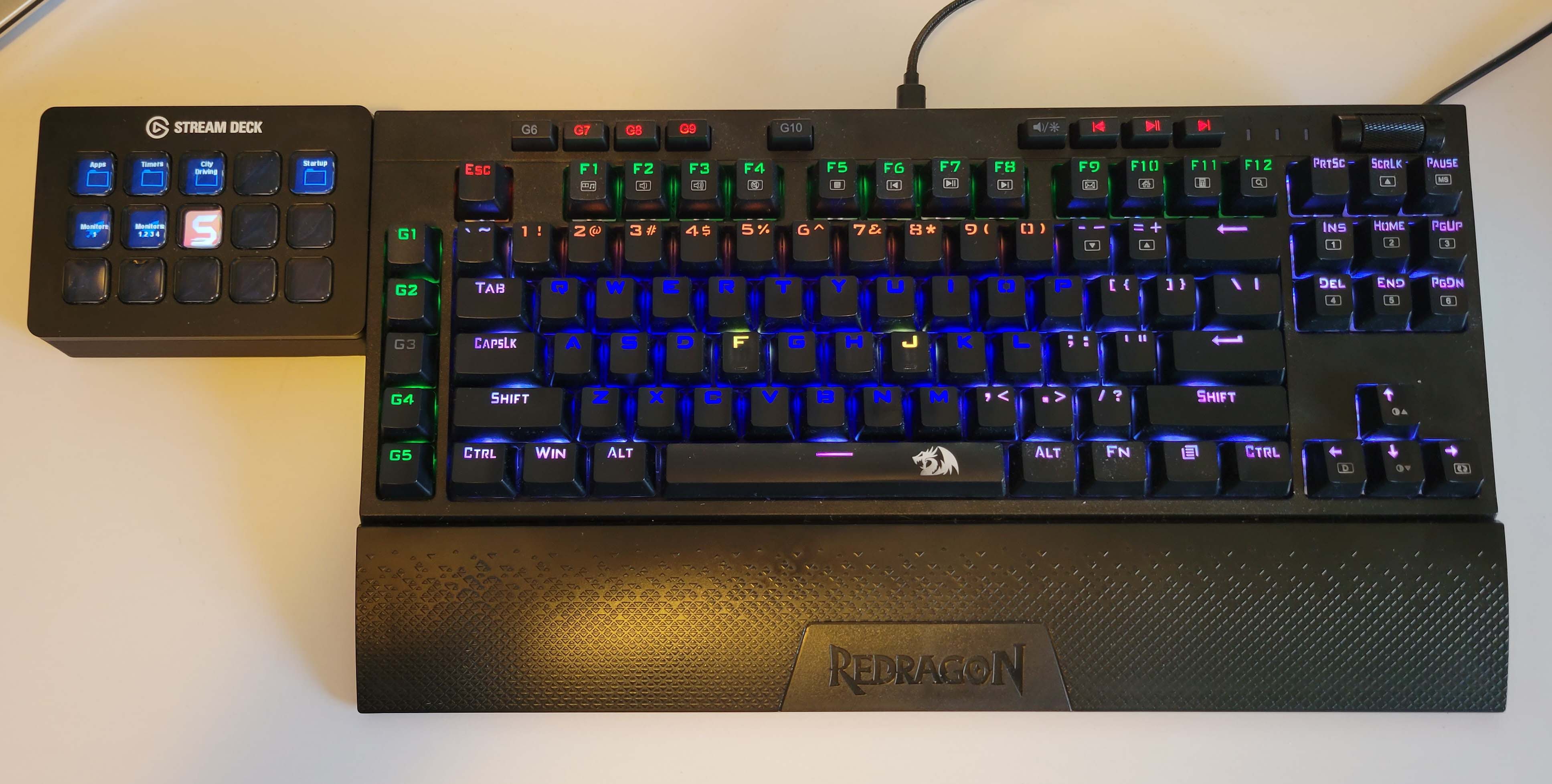 Stream Deck Keyboard Sidecar (Redragon-K596-Vishnu)