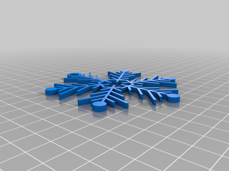 EASY TO PRINT, SNOWFLAKE, CHRISTMAS ORNAMENT 18, ORNAMENTS