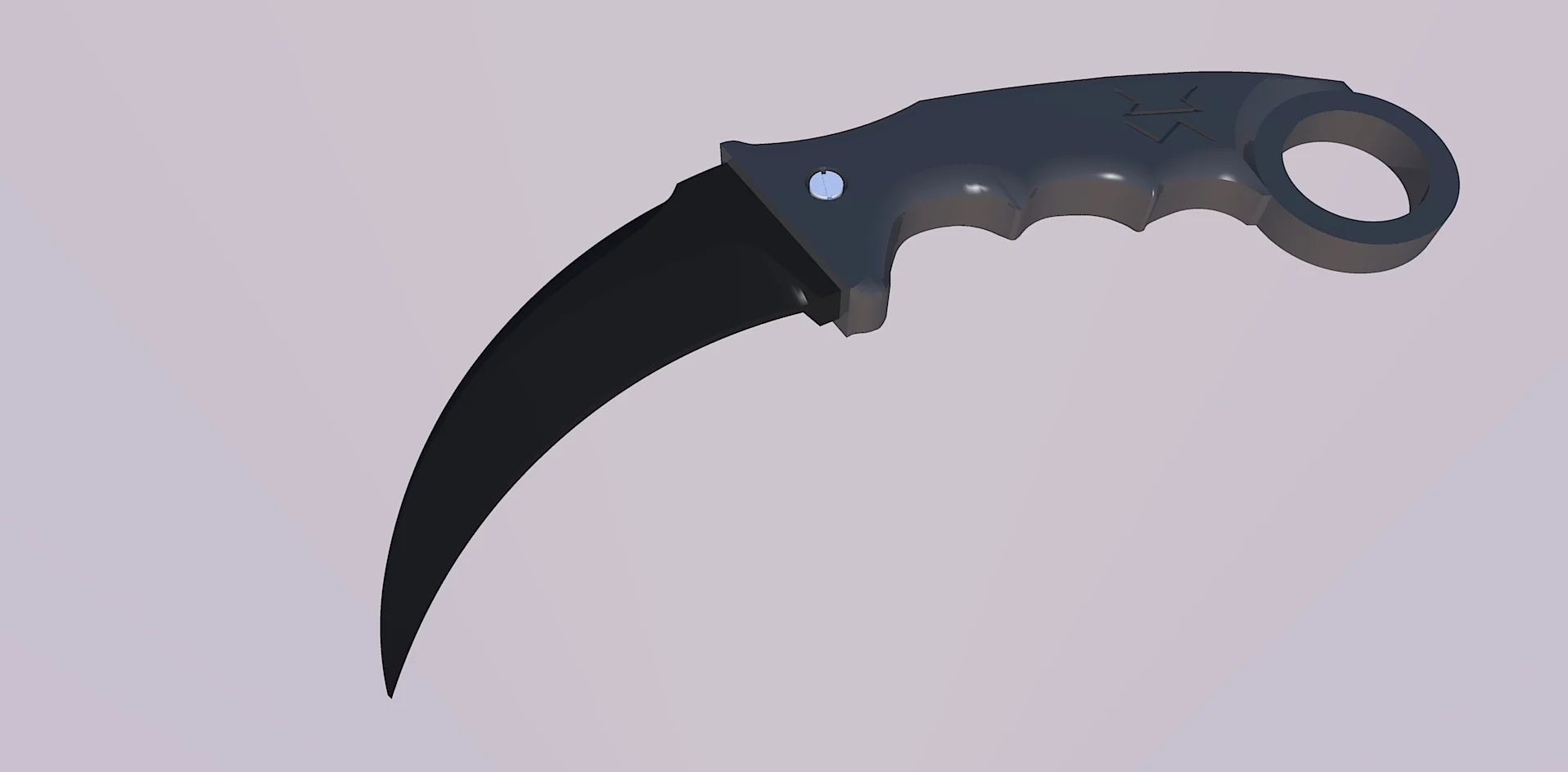Karambit with blade mold