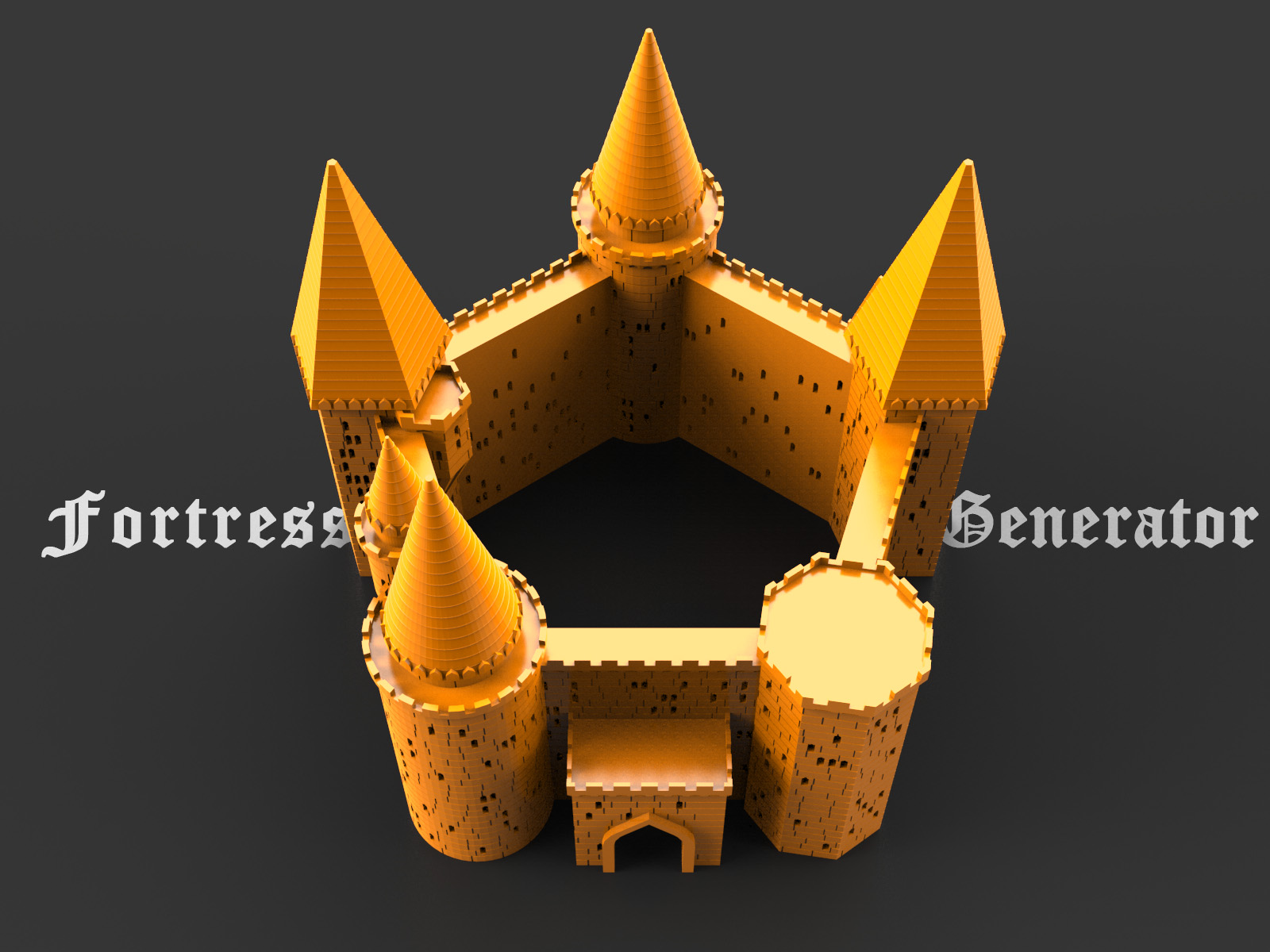Medieval Fortress Generator