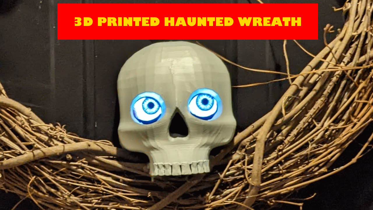 Halloween Skull with Uncanny Eyes
