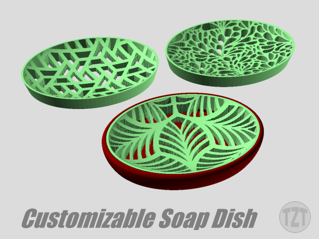 Customizable Soap Dish with Decorative Inserts