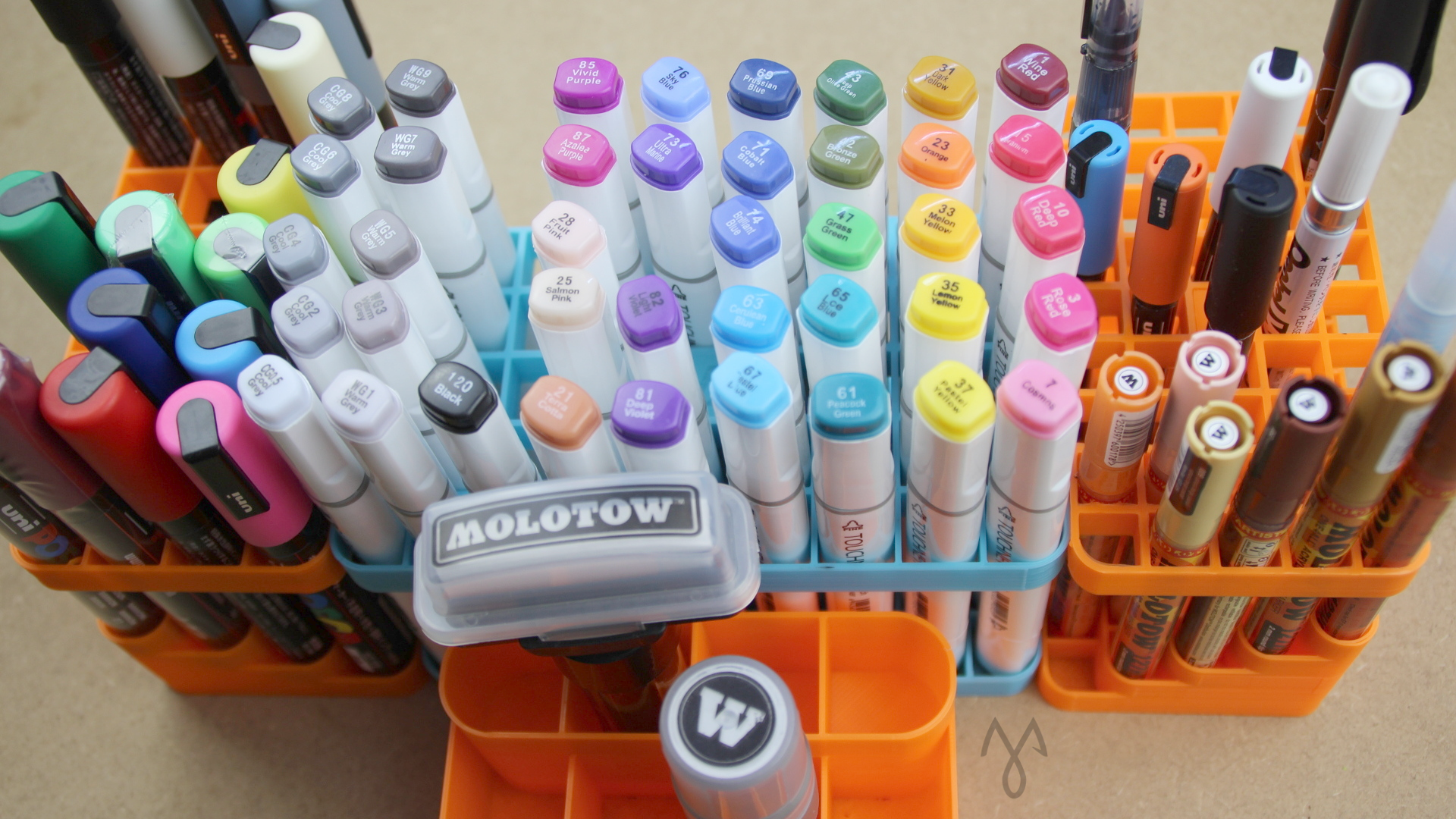Marker Stand, various sizes (Fits Posca, Molotow, Promarker, Copic, Sta...)