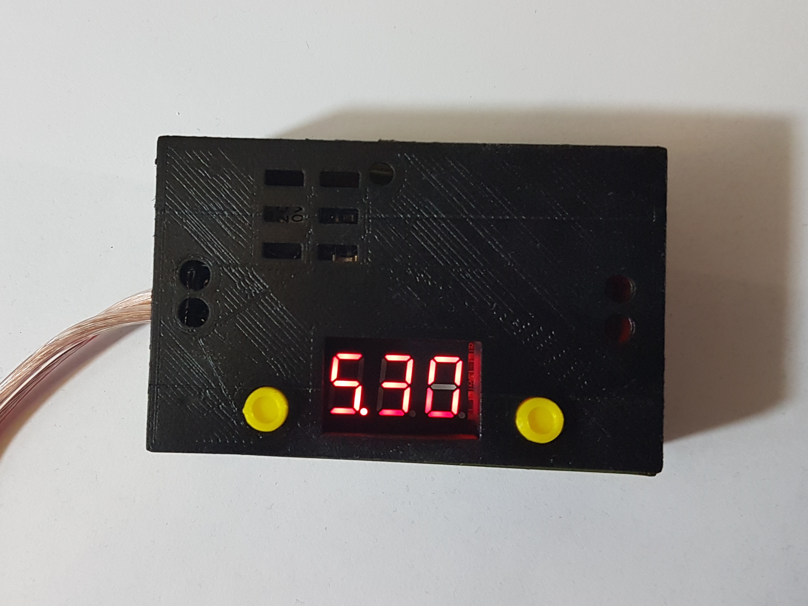 Housing for step down converter (lm2596) / Gehäuse für Step down Konverter (lm2596) with/mit "LCD Display"