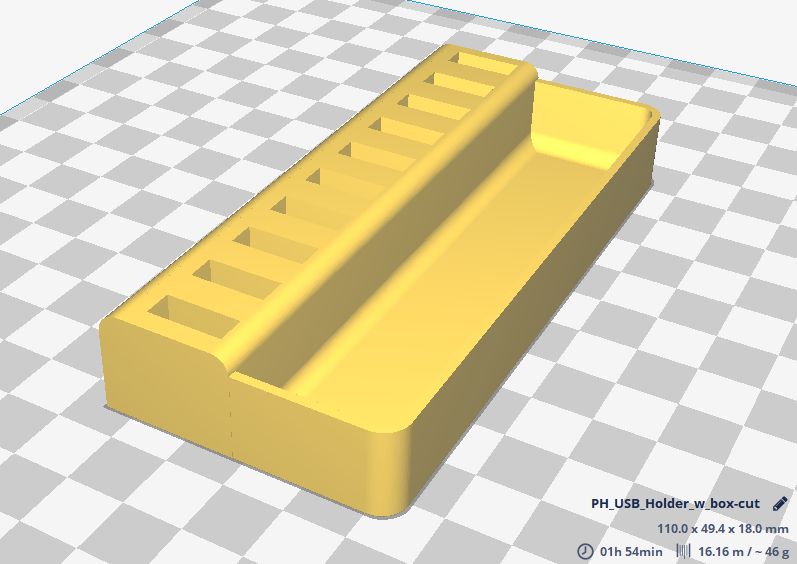 USB Holder with storage box