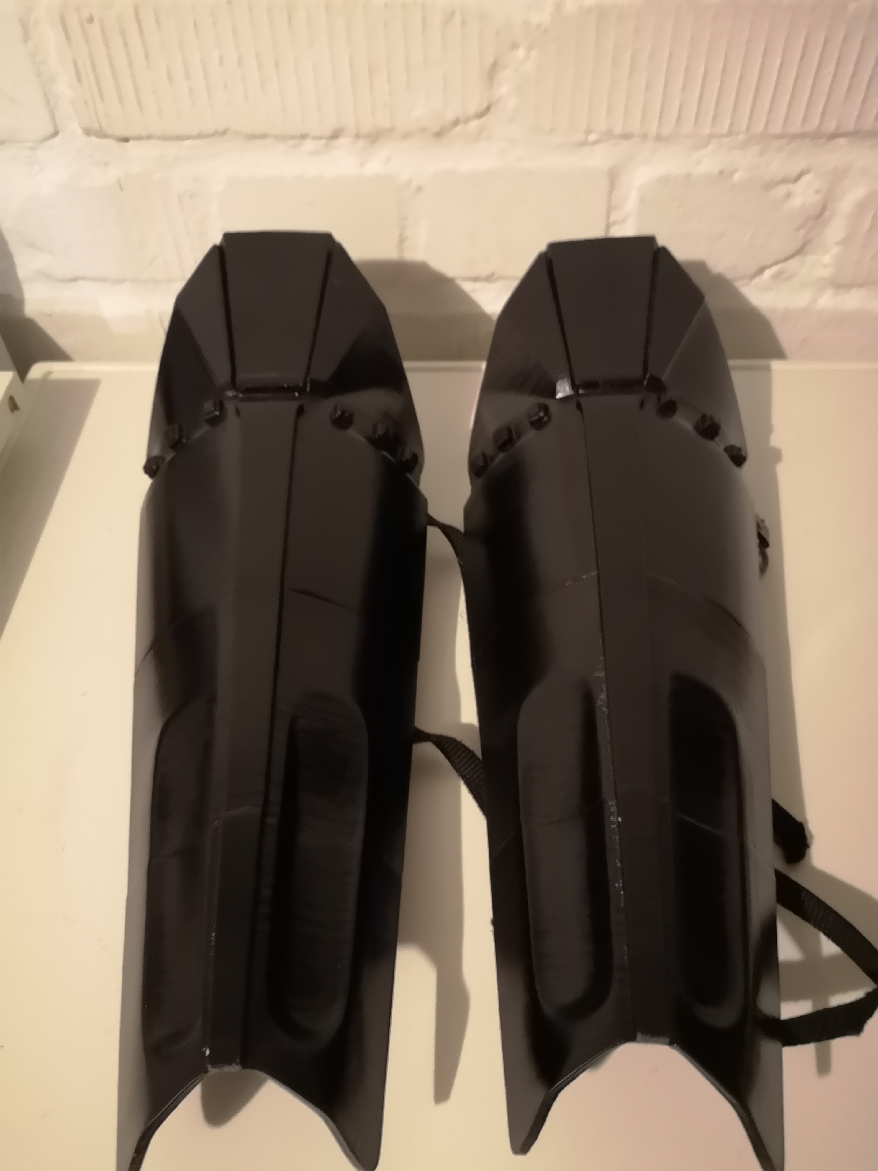 Darth Vader Shin Pads separate Parts