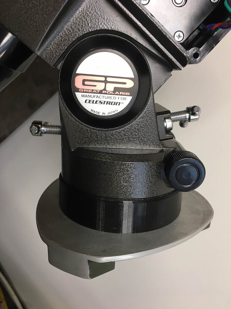 Vixen GP to surveyor tripod adapter