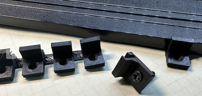 HO Slot Car Track Fasteners