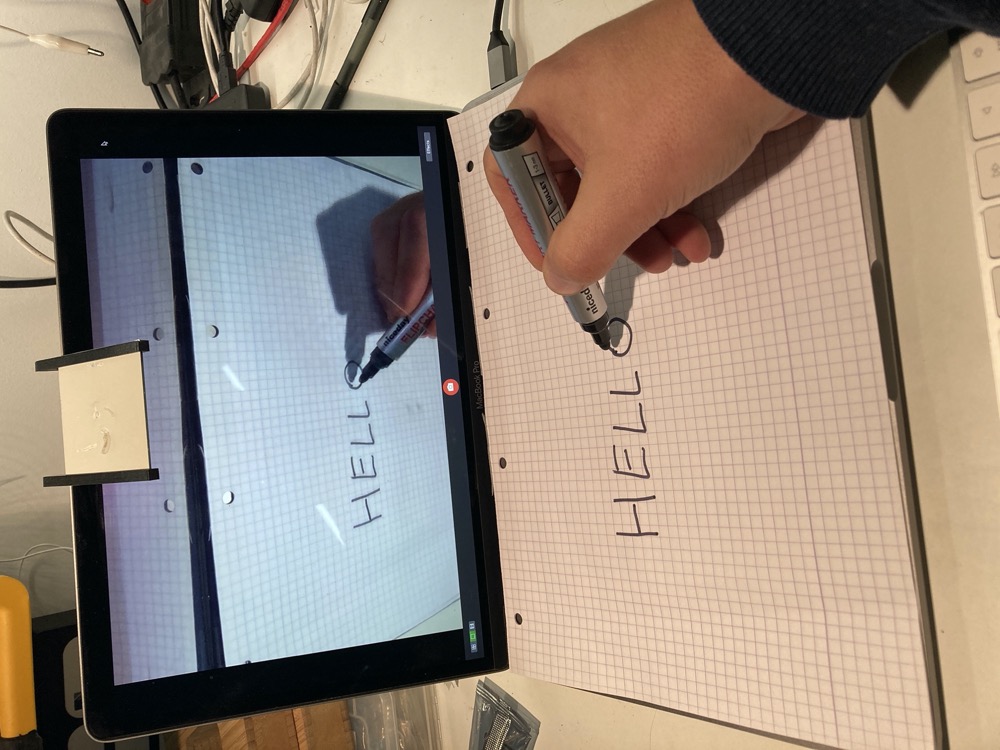 Mirrorholder to use webcam als teaching device