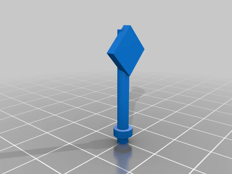 Replacement blank street sign diamond for micromachines