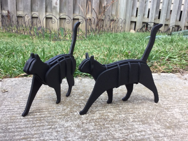 Cats - laser cut