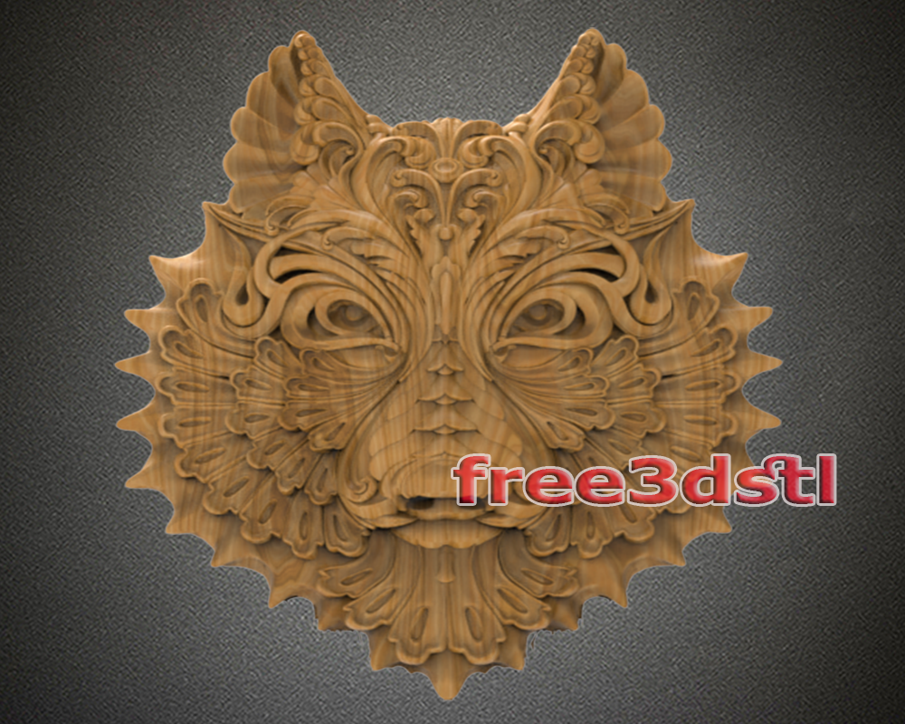 wolf 3D STL Model (FREE)