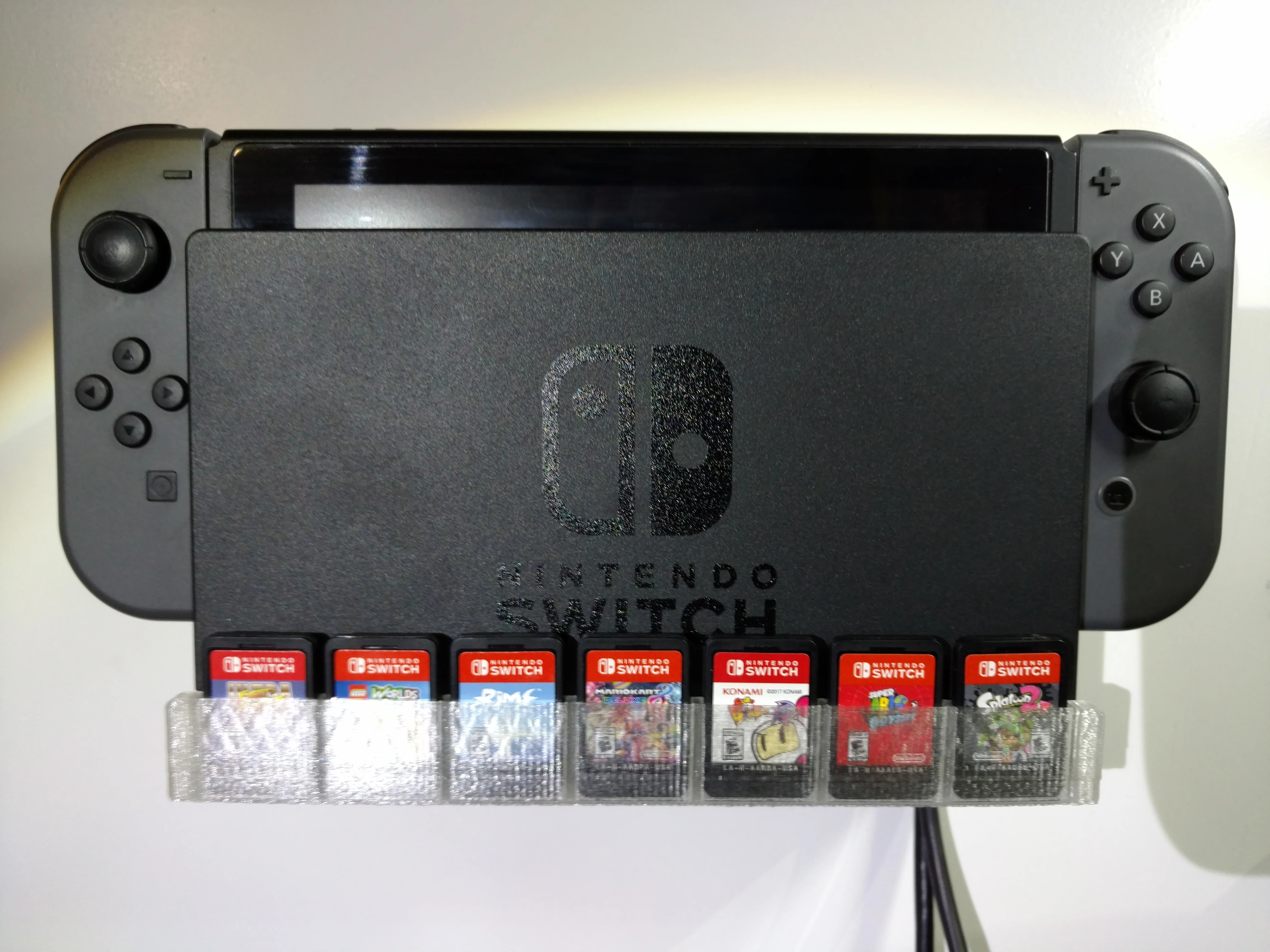 Nintendo Switch Wall Mount with Game Cartridge Storage